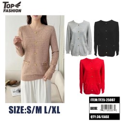 WOMENS ROUND NECK KNITTED SWEATER 36PC/CS