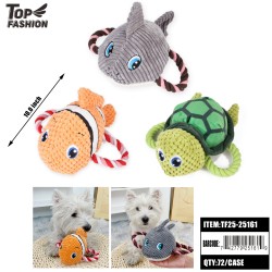 OCEAN SERIES PLUSH DOG TOY 12PC/6BG/72PC/CS