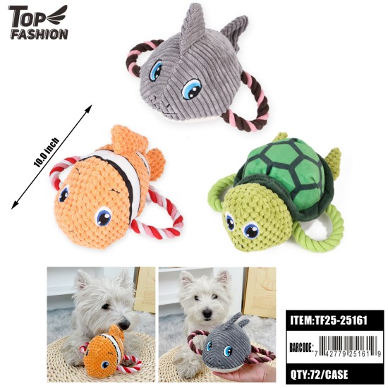OCEAN SERIES PLUSH DOG TOY 12PC/6BG/72PC/CS