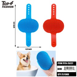 PET BATH & MASSAGE BRUSH 2COLOR 12PC/6BG/72PC/CS
