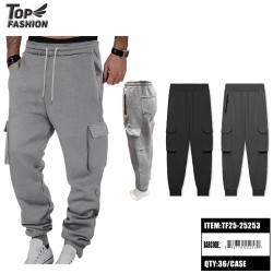 MENS MULTI-POCKET CARGO JOGGER PANTS 3COLORS 36PC/CS