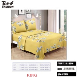 KING SIZE 4-PIECE BED SHEET SET 8PC/CS