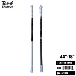 44-78 TENSION ADJUSTABLE SHOWER CURTAIN ROD 2COLOR 24PC/CS