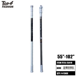 55-102 TENSION ADJUSTABLE SHOWER CURTAIN ROD 2COLOR 24PC/CS