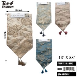 MIXED 4 COLORS PEONY FLORAL TABLE RUNNER 12PC/8BG/96PC/CS