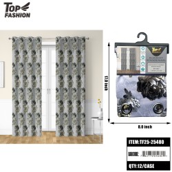 FLORAL BLACKOUT WINDOW CURTAIN PANEL 12PC/CS