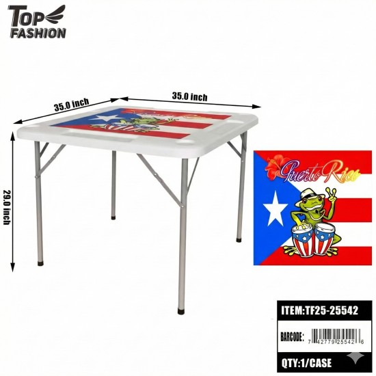 35X 35X29 PUERTO RICO PRINT FOLDING TABLE 1PC/CS