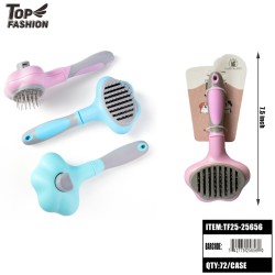 PET SELF CLEANING SLICKER BRUSH 3COLOR 6PC/12BG/72PC/CS