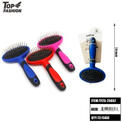PET SLICKER PIN BRUSH 3COLOR 6PC/12BG/72PC/CS