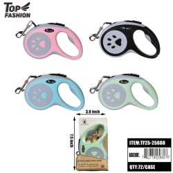 RETRACTABLE DOG LEASH 5M 4COLOR 12PC/6BG/72PC/CS
