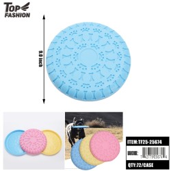 SOFT SILICONE DOG FLYING DISC 3COLOR 12PC/6BG/72PC/CS