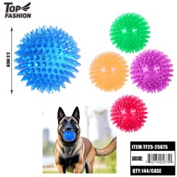 TPR SPIKY DOG BALL TOY 6COLOR 12PC/12BG/144PC/CS