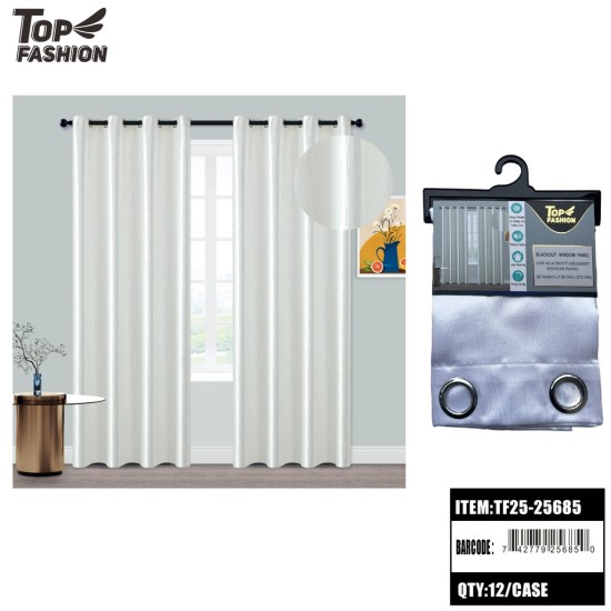 WHITE LINE 84 BLACKOUT CURTAINS 12PC/CS