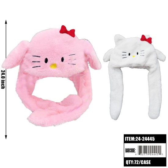 MIXED 2 COLORS HAT WITH MOVING EARS 72PC/CS