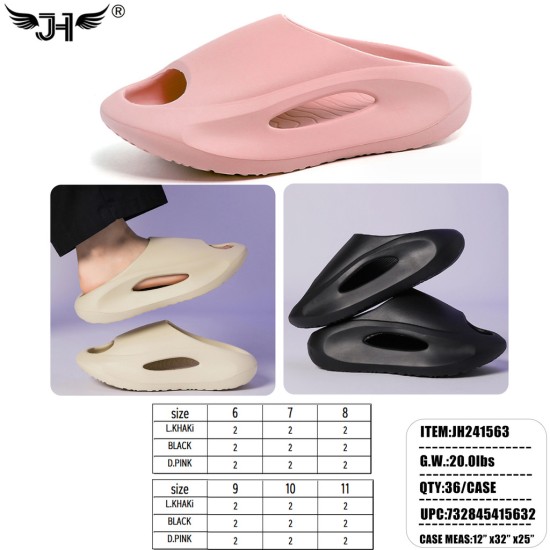 WOMENS CLOG SHOES 3 COLORS MIX 12PC/3BG/36PC/CS