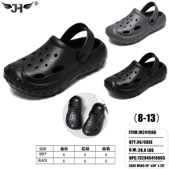 MENS CLOG SHOES 2 COLORS MIX 12PC/3BG/36PC/CS
