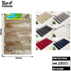 STRIPE PATTERN ANTI-SLIP MAT MIX 6COLORS 16X24 24PC/CS
