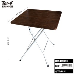 MDF FOLDING TABLE BROWN 2PC/CS