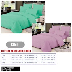 85G KING SIZE 6PC (LIGHT PURPLE AND APPLE GREEN MIXED) 8PC/CS