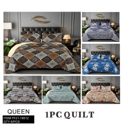 ONE-PIECE SET SIX MIXED QUILTED QUILT QUEEN SIZE 6PC/CS