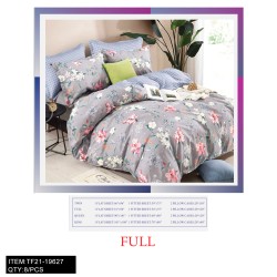 FULL SIZE FOUR-PIECE CHEMICAL FIBER FLORAL BEDSHEET  8PC/CS