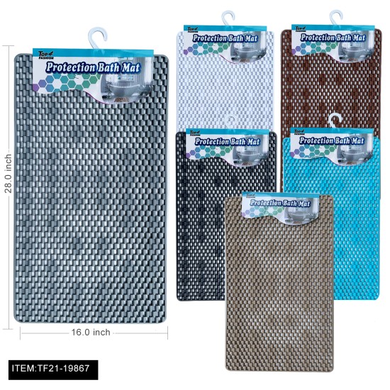 70*40CM MIXED 6-COLOR RATTAN MESH NON-SLIP MAT 24PC/CS