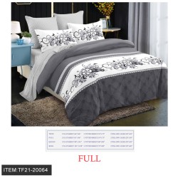 FULL SIZE FOUR-PIECE PRINTED BED SHEET 8PC/CS