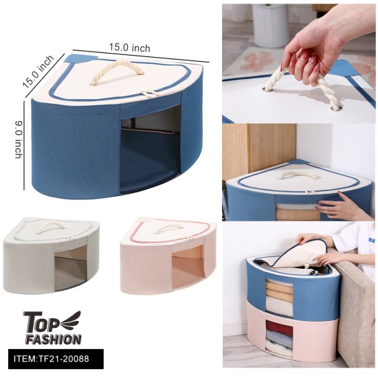 15*15*9 MULTIFUNCTIONAL WATERPROOF  STORAGE BOX 12PC/CS