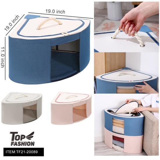 19*19*11 MULTIFUNCTIONAL WATERPROOF  STORAGE BOX 12PC/CS