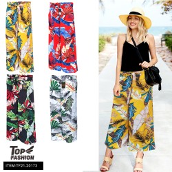 MIXED 4-COLOR EMBROIDERED WIDE-LEG PANTS 48PC/CS