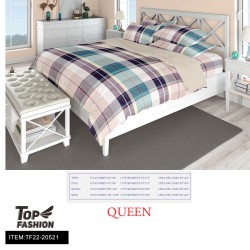 80G QUEENSIZE PRINTING BEDSHEET 4-PIECE SET 8PC/CS