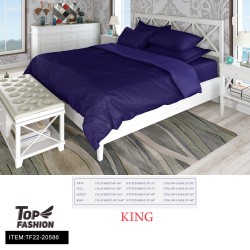 80G KING SIZE NAVY BED SHEET 4-PIECE SET 8PC/CS