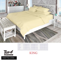80G KING SIZE BEIGE BED SHEET 4-PIECE SET 8PC/CS