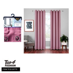 54"*84" PINK SINGLE SIDED BLACKOUT CURTAINS 12PC/CS
