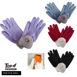 4COLOR WOMENS TOUCH SCREEN THERMAL GLOVES 12PC/6DZ/72PC/CS