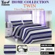 100G TWIN SIZE PRINTED STRIPE BED SHEET 3-PCS SET 8PC/CS