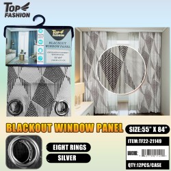 55"*84"1# BLACK TRIANGLE+WHITE TRIANGLE CURTAIN 12PC/CS