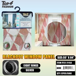 55"*84"17# RED TRIANGLE+WHITE TRIANGLE CURTAIN 12PC/CS