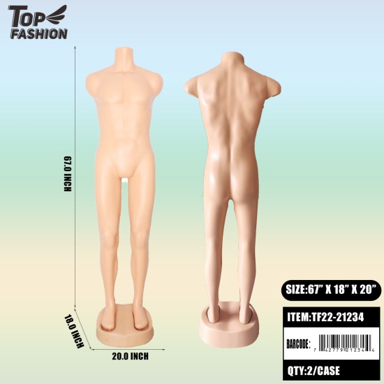 F-27 MEN FULL BODY MANNEQUIN 2PC/CS