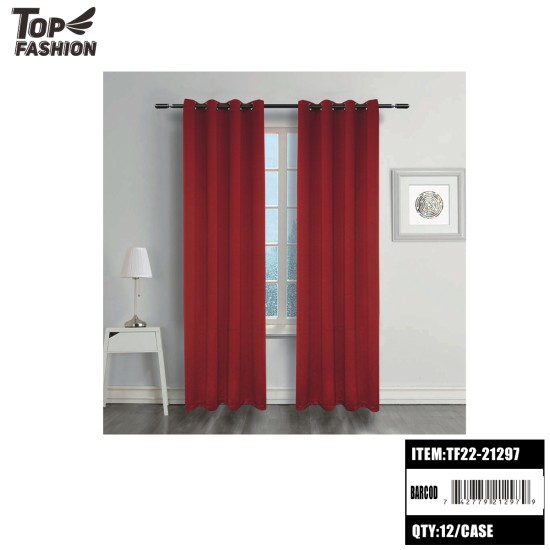 54"*84"BIG RED SINGLE SIDE LIGHT BLACKOUT CURTAIN 12PC/CS