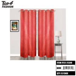 55"*84" 1200GSM RED BABY FLEECE FABRIC CURTAIN 12PC/CS