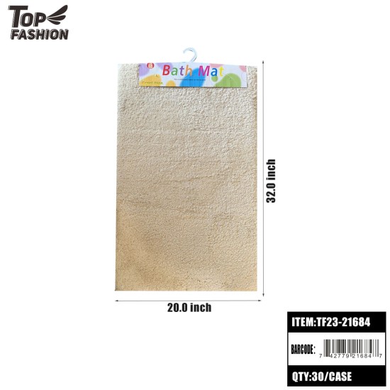 20*32 BEIGE PLUSH FLOOR MAT 30PC/CS