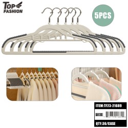 6606# WHITE PLASTIC HANGER (4PCS)PK 36PK/CS