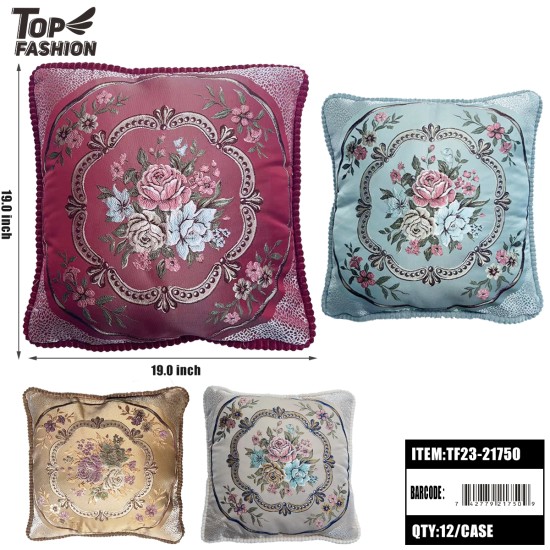 19"X19" PILLOWS MIXD MIX 4-COLOR 12PC/CS