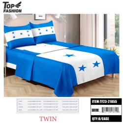 80G TWIN SIZE HONDURAS FLAG BED SHEET SET OF THREE 8PC/CS