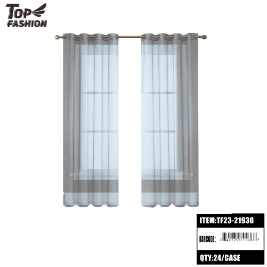 CARRIE GROMMET PANEL 84 DARK GREY 24PC/CS