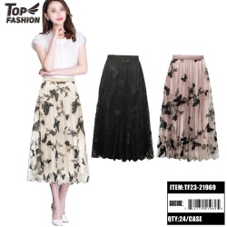 MIXED 3 COLOR EMBROIDERED 3D BUTTERFLY SKIRT 24PC/CS