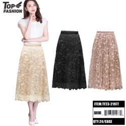 MIXED 3 COLOR THREE-DIMENSIONAL SMALL FLOWER SKIRT 24PC/CS