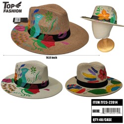 MIXED COLOR HAND PAINTED PANAMA HAT 48PC/CS