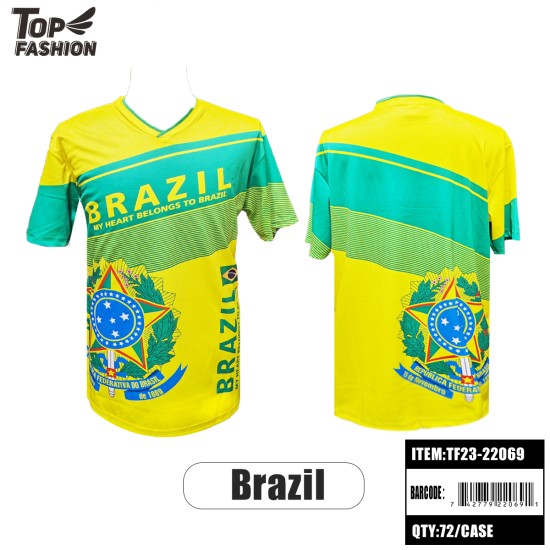 BRAZILIAN SPORTS T-SHIRT 72PC/CS